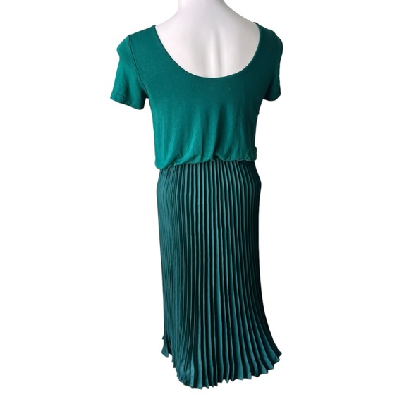 Loft Mixed Media Pleated Dress, Sz 2P - Picture 7 of 13